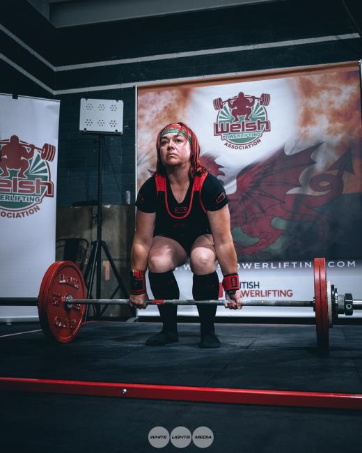 Helen Carrington ready to deadlift